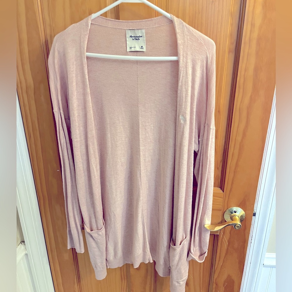 Pink Abercrombie Cardigan